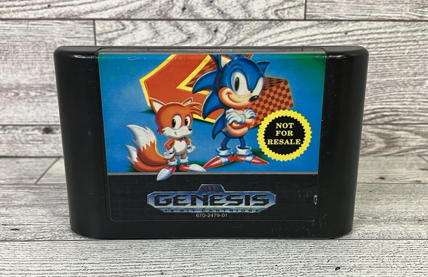 Sonic the Hedgehog 2 (Sega Genesis) – Tested – Not For Resale – Authentic