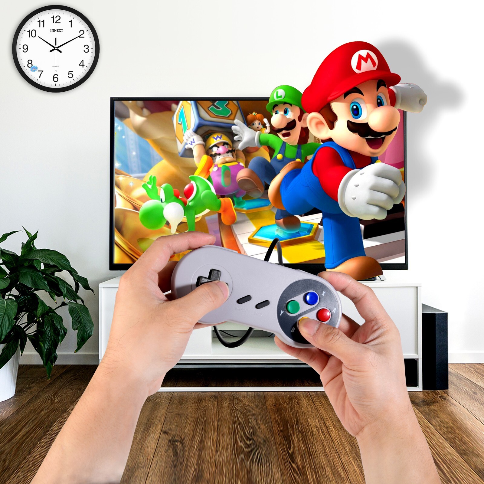 2 Pack SNES Retro USB Super SNES Controller Gamepad for PC & MAC Raspberry Pi
