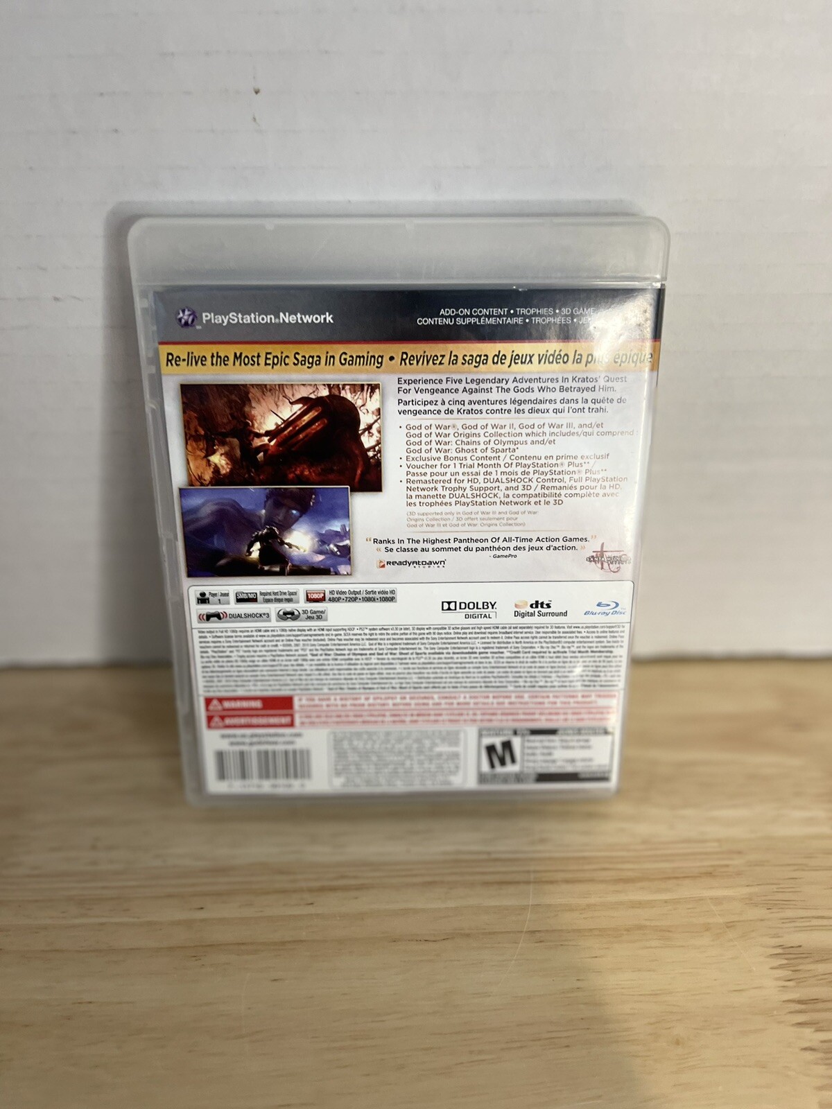 God of War Saga (Sony PlayStation 3, 2012) – BOTH DISCS w/ no manual