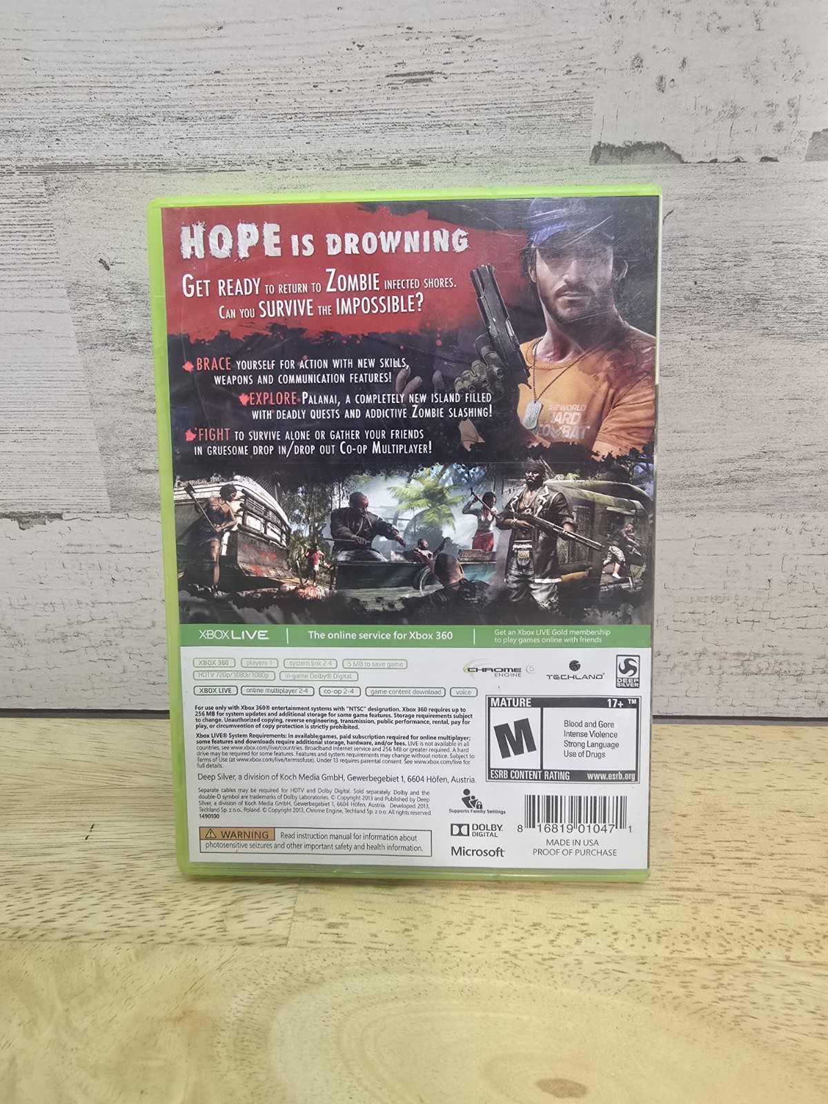 Dead Island Riptide 2013 Microsoft Xbox 360 Complete CIB