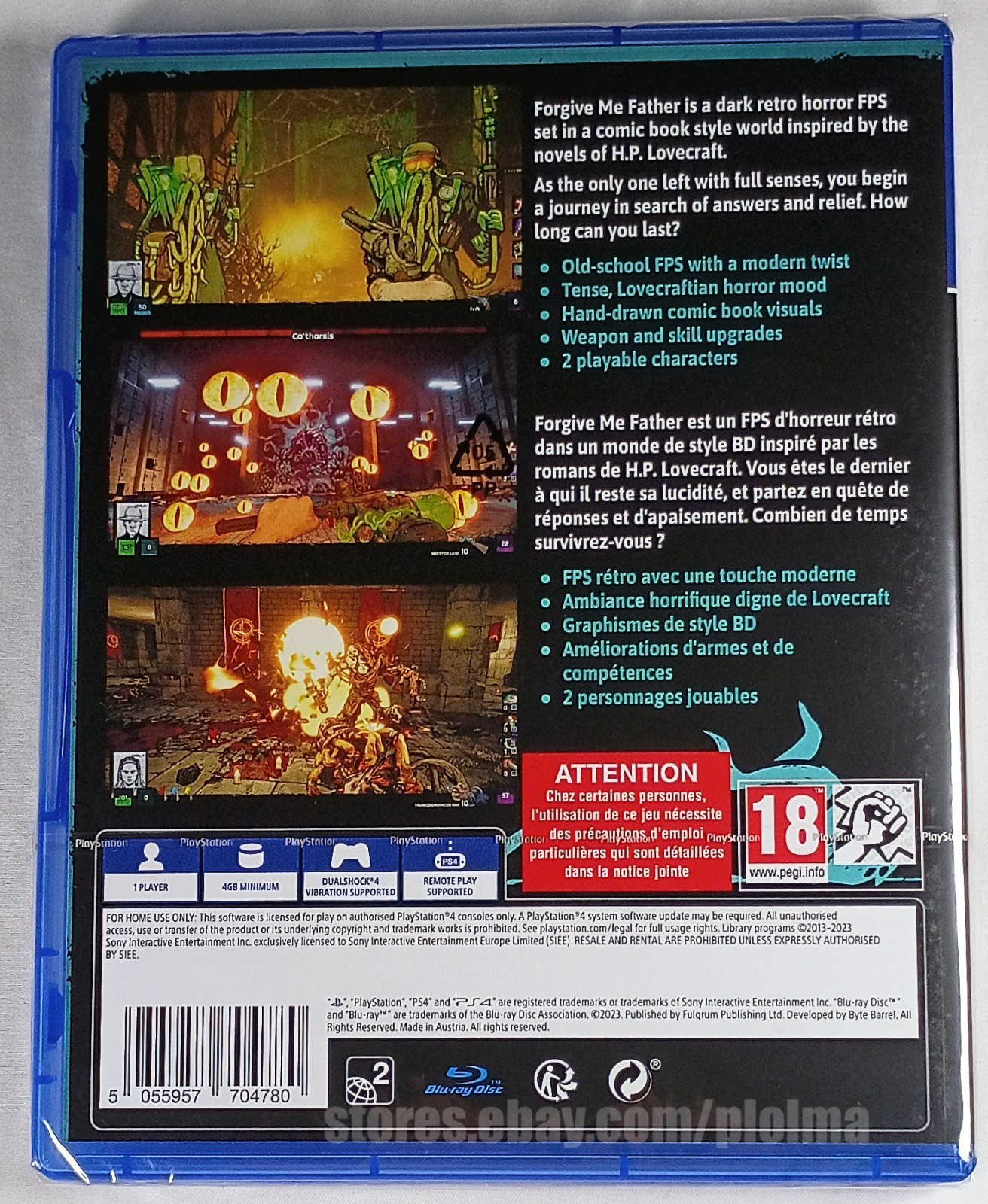 FORGIVE ME FATHER Brand New PS4 Game PlayStation 4 EU Release, Ships from USA