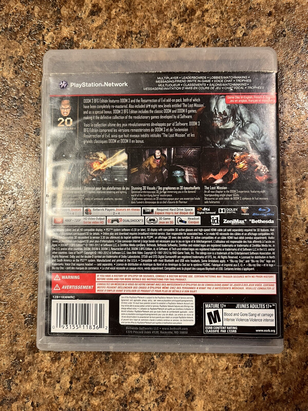 Doom 3 — BFG Edition (Sony PlayStation 3, 2012)