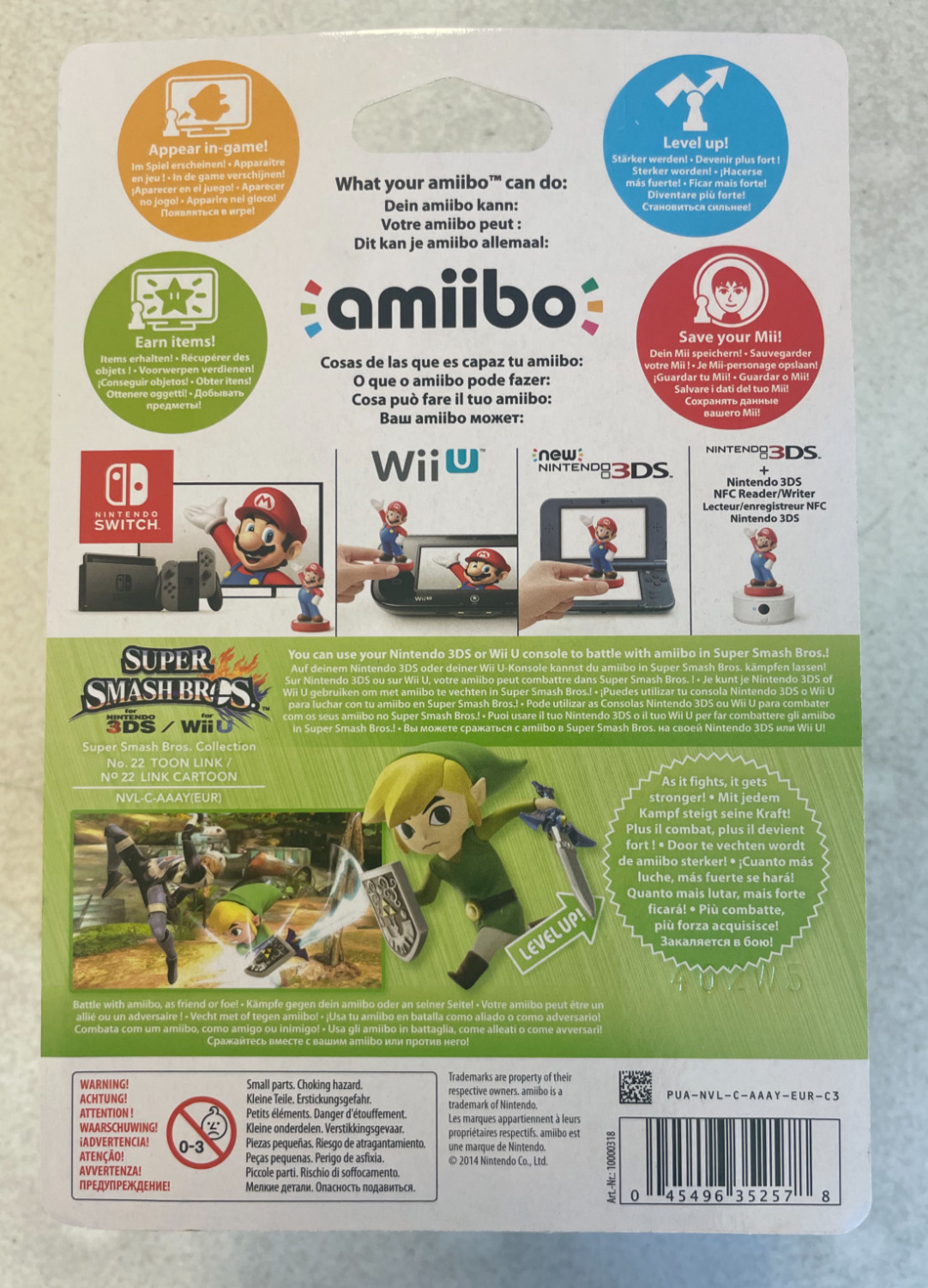 Toon Link Amiibo Super Smash Bros Series Nintendo Brand New & Factory Sealed!