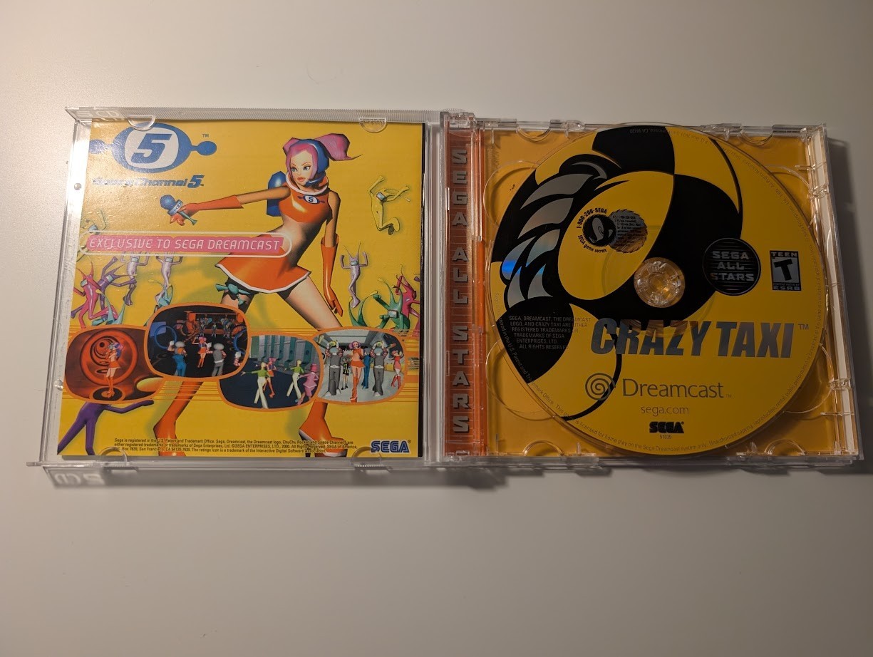 CRAZY TAXI Sega Dreamcast All Stars Version Complete with Case and Manual CIB