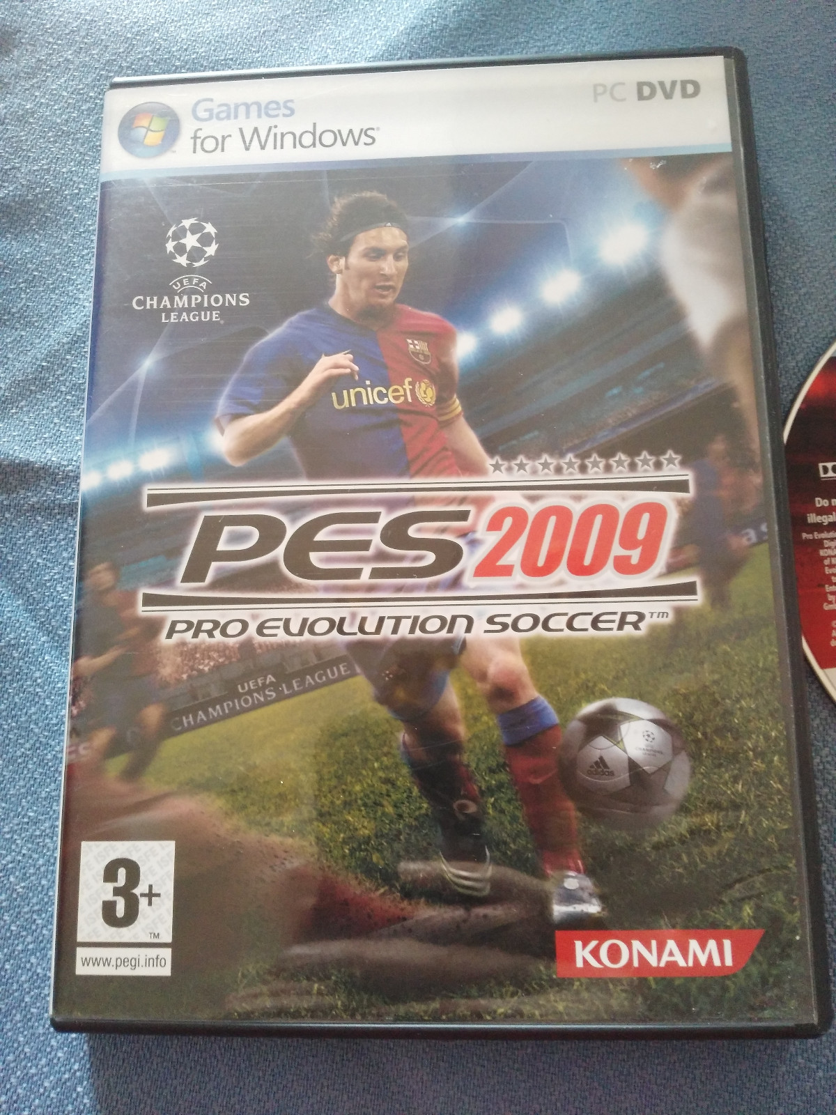 Pes 2009 Pro Evolution Soccer Juego Para Pc Dvd Windows Español Konami Messi