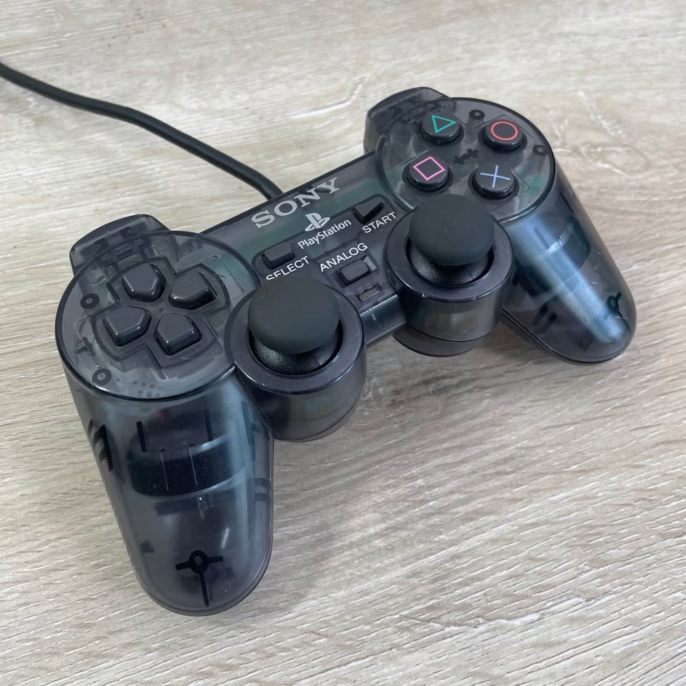 Sony PlayStation 2 PS2 Dualshock Controller Smoke Transparent Clear Gray Slate