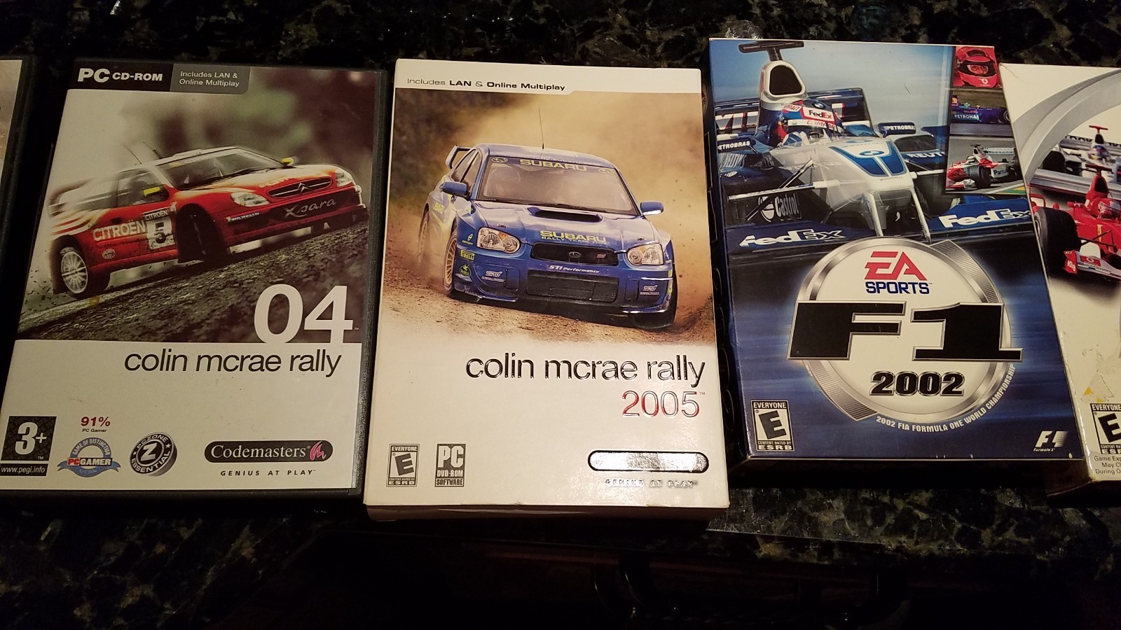 5 EA Sports Colin McRae Rally / F1 ’99-’02 PC-CD ROM