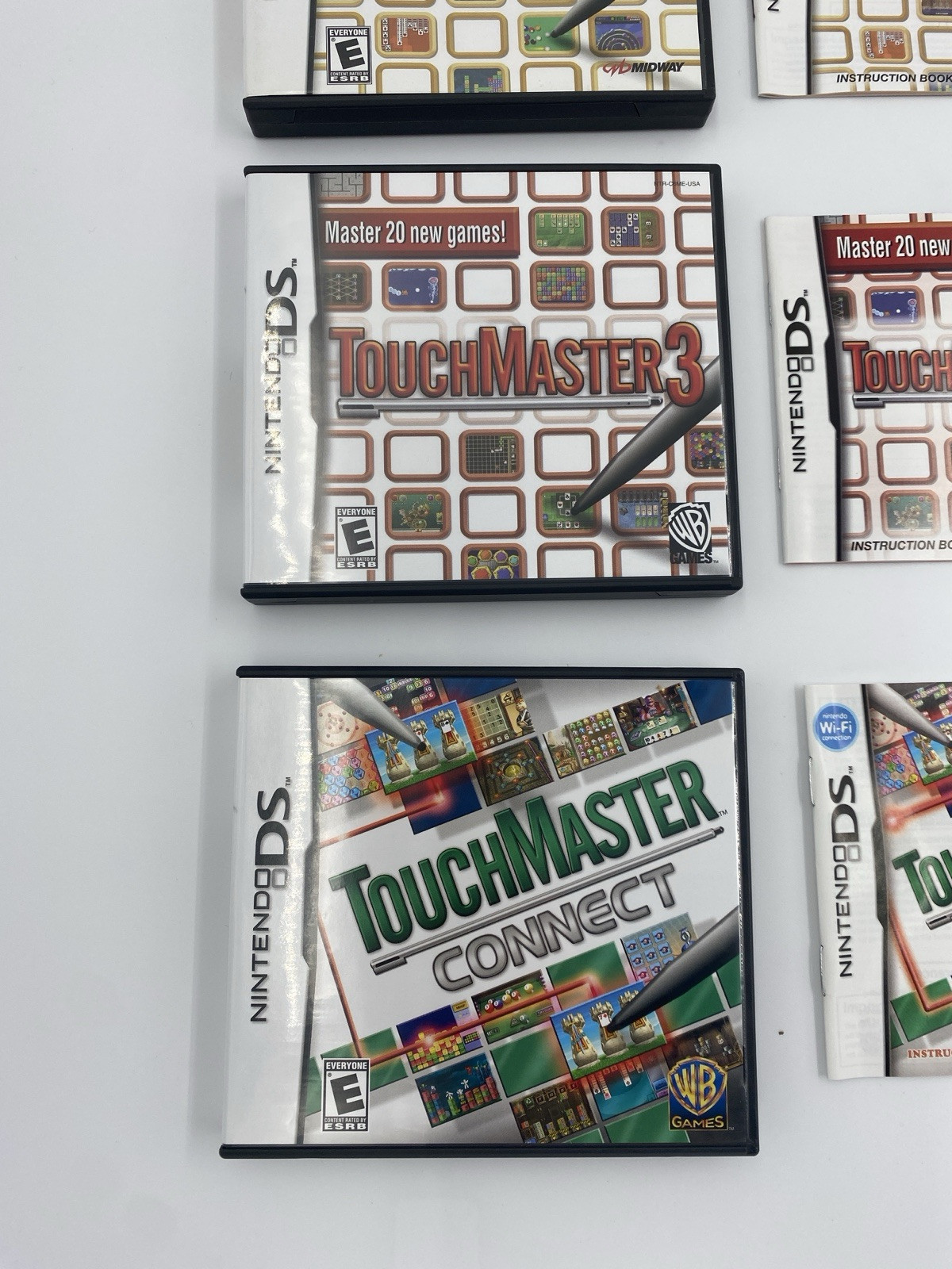 CIB Touchmaster LOT – 1, 2, 3 & Connect Nintendo DS 2DS 3DS NDS DSI Kids Puzzle