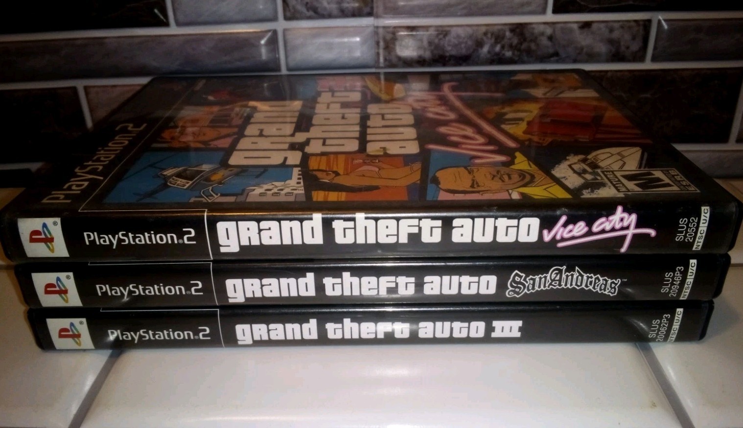 Lot 3 Grand Theft Auto III 3, Vice City & San Andreas PS2 PlayStation 2 Tested