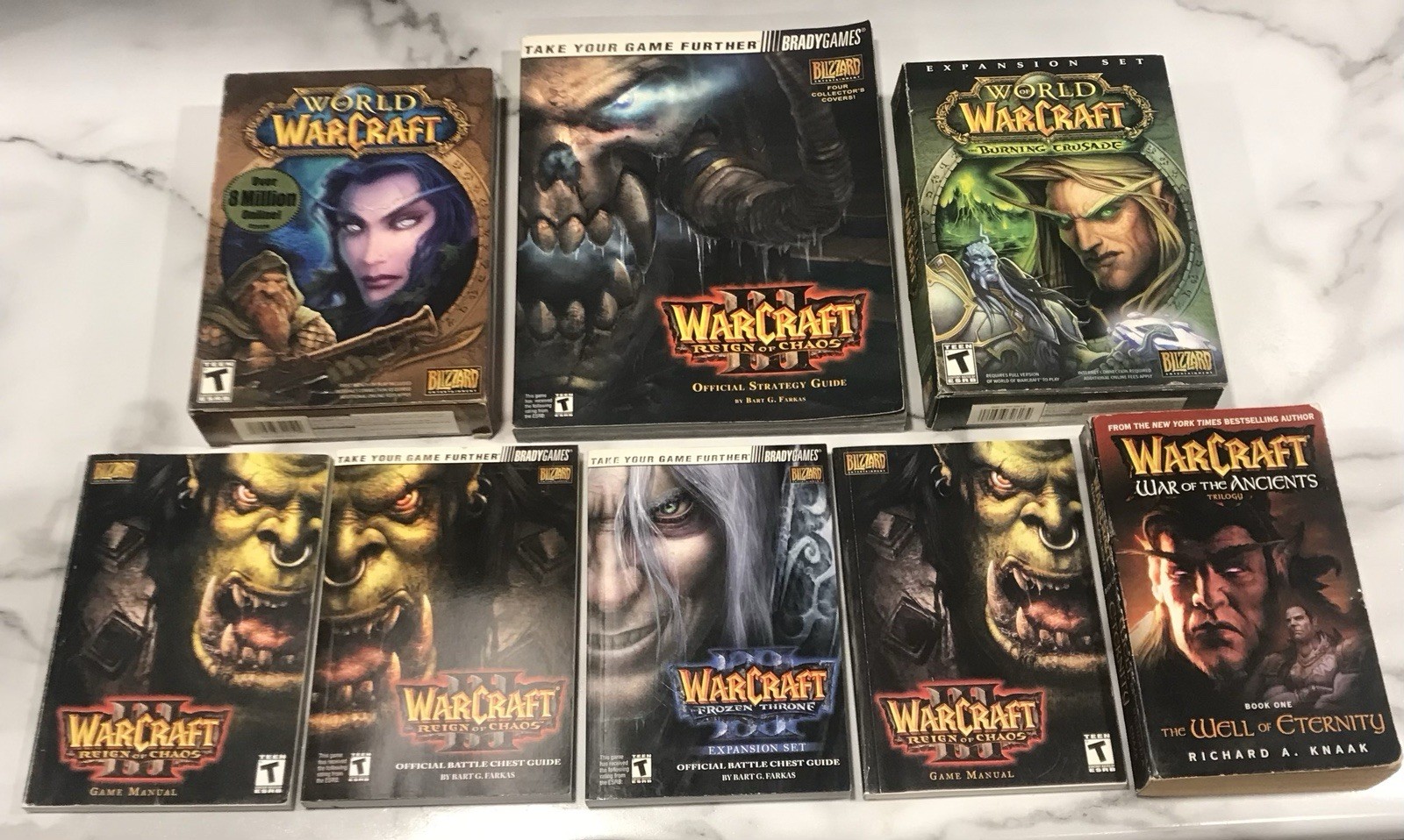 Warcraft Video Game BULK Lot Game Manuals Strategy Guides & More