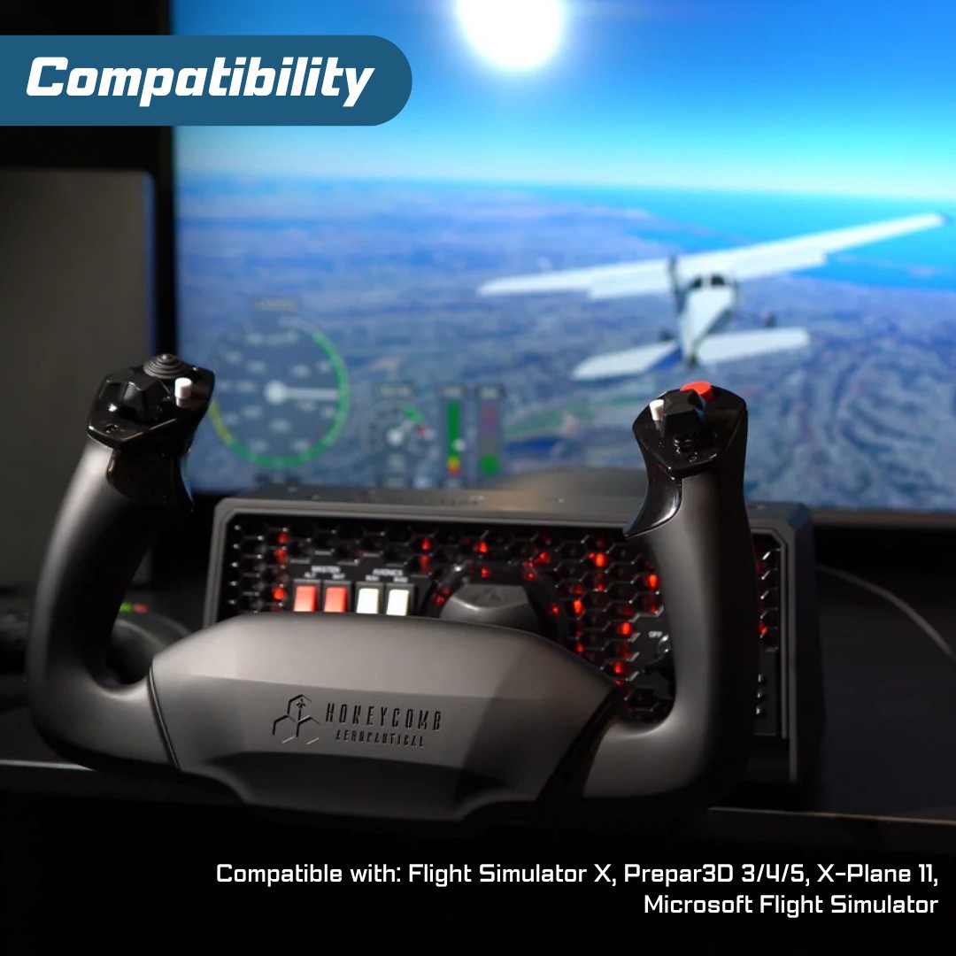 Honeycomb Alpha Flight Controls Yoke with Bravo Throttle Quadrant Bundle