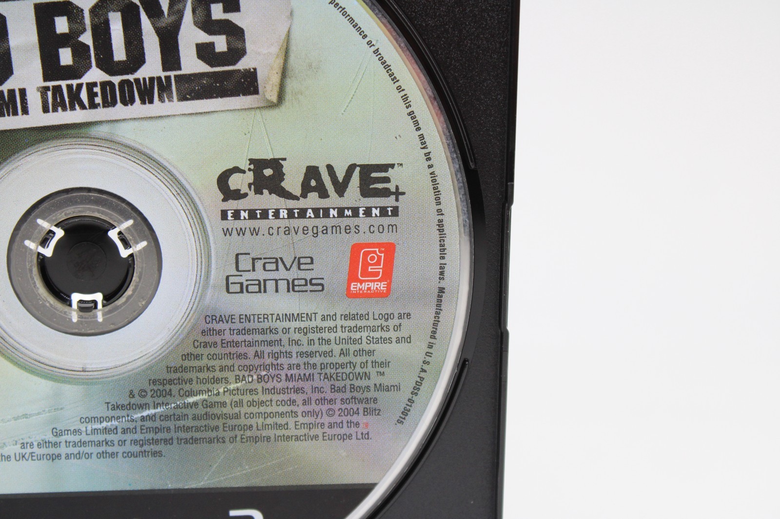 Refurbished PS2 Bad Boys Miami Takedown Disc Only Black Label Mint Good Clean