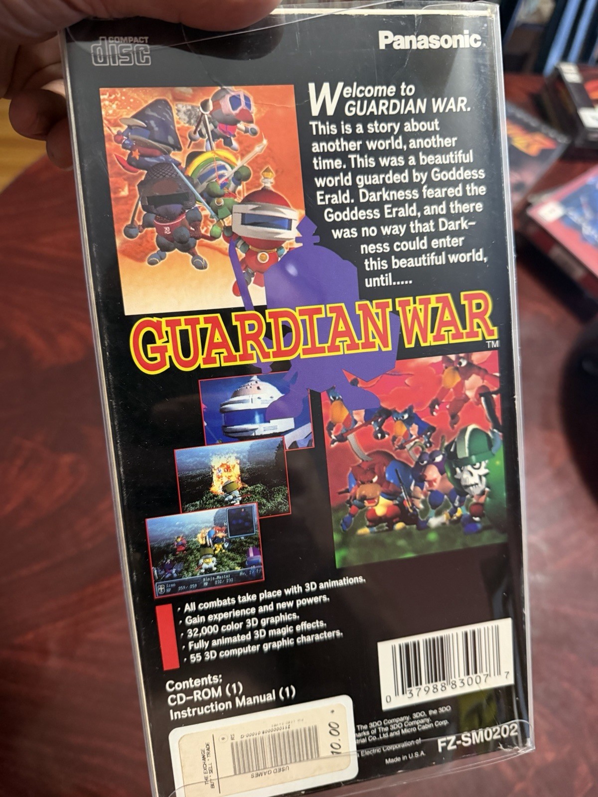 Guardian War (Panasonic 3DO, 1995) Complete Longbox CIB Authentic Tested