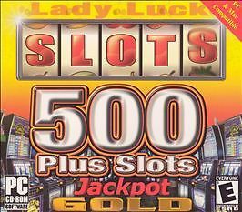 NEW Sealed Lady Luck Slots 500 Plus Jackpot Gold for PC or MAC Game – Free Ship!