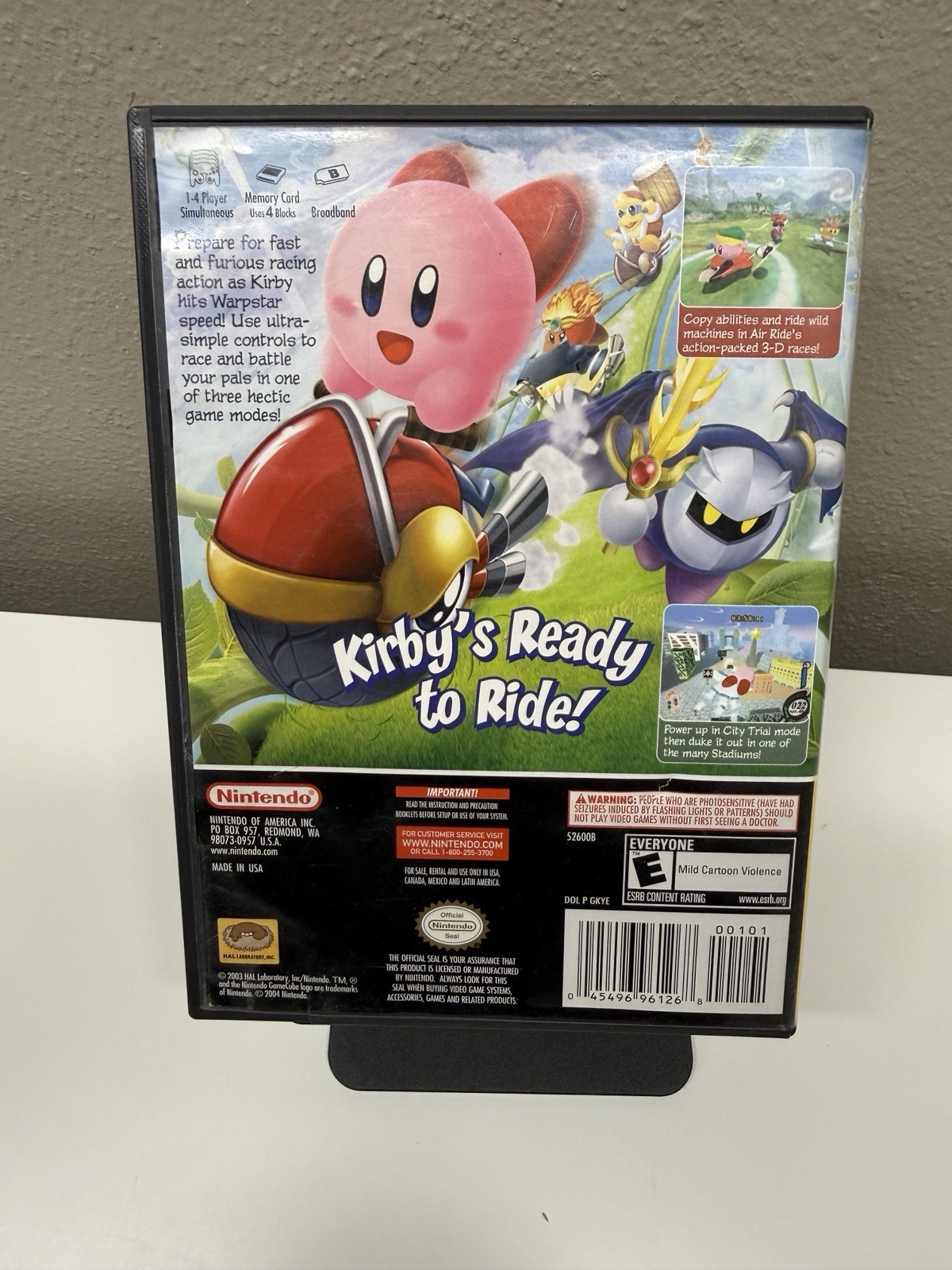 Kirby Air Ride (Nintendo GameCube, 2003) Tested Clean Refurbished Players Choice