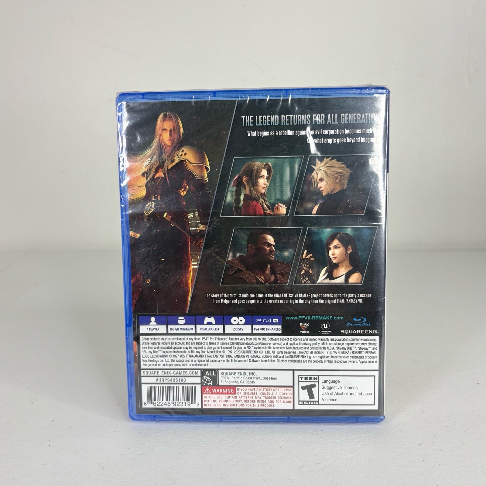 PS4 Final Fantasy VII Remake Playstation 4