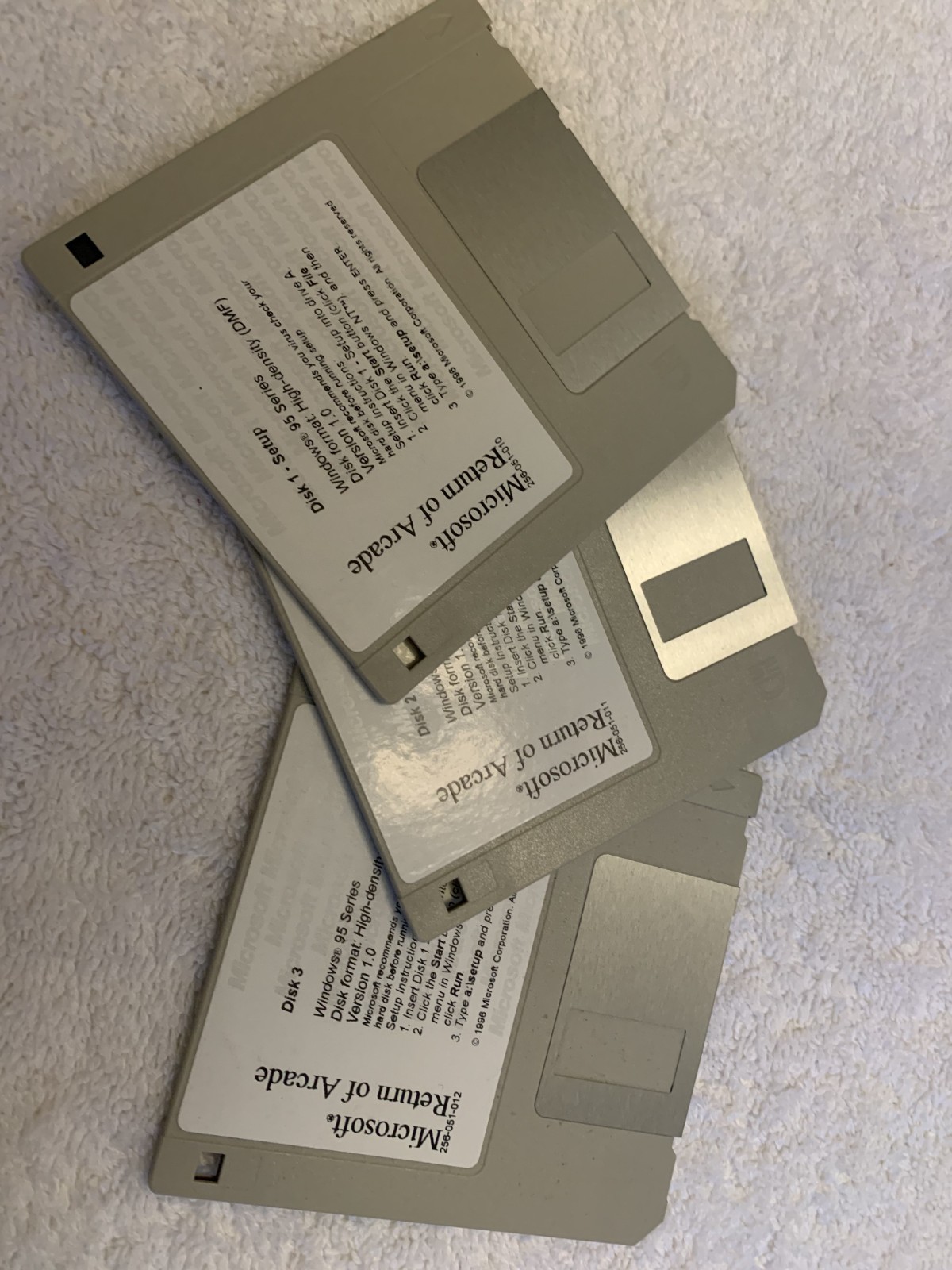 Vintage Microsoft Windows 95 PC Return of Arcade Pac-Man Dig-Dug 3.5″ Disk Game