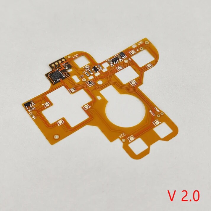 FunnyPlaying Game Boy Advance SP LED Kit Multicolor Button RGB Light Mod Gameboy