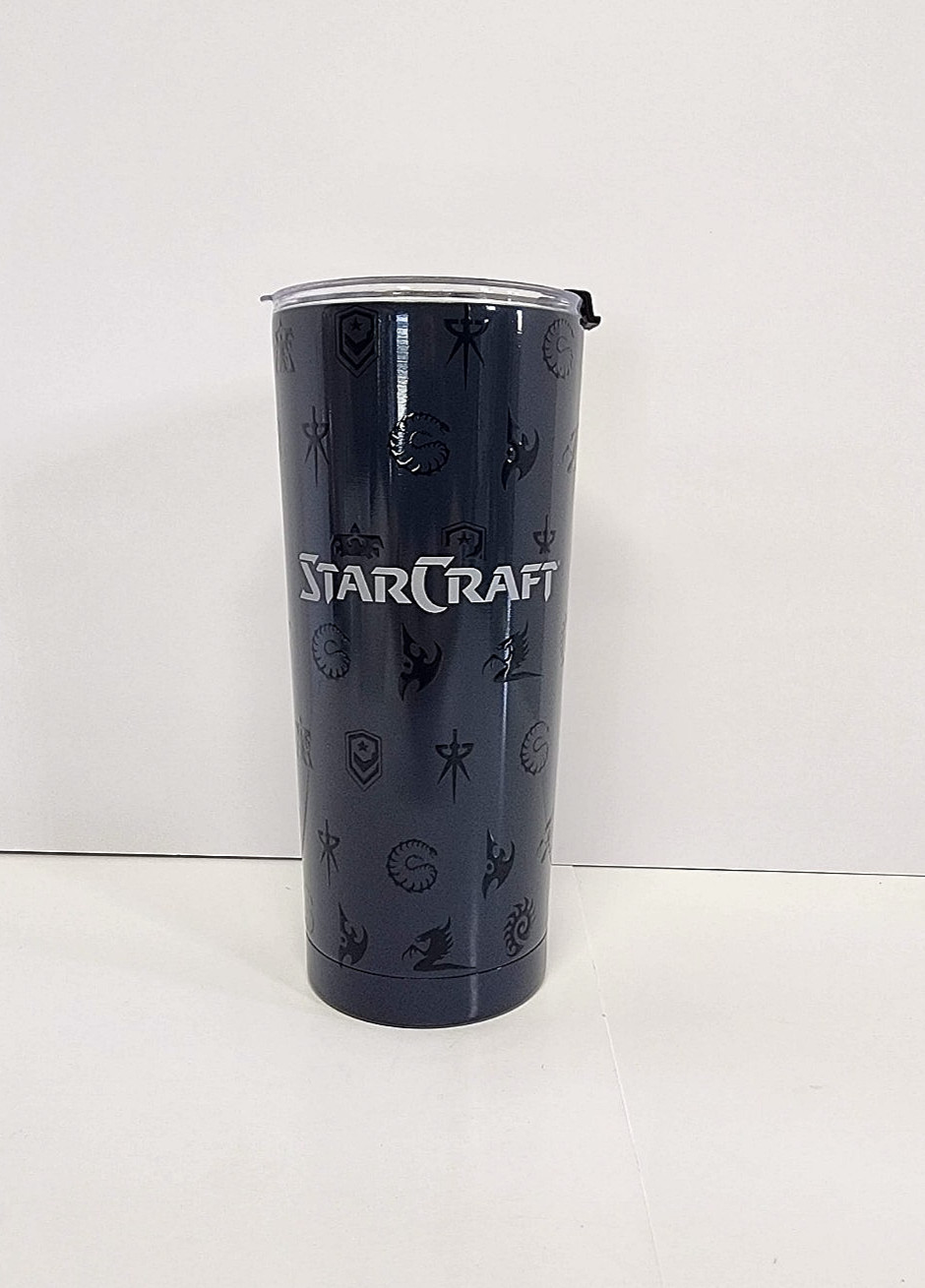 StarCraft 24oz Tumbler – Stainless Steel Embossed Blizzard Coffee Mug Brand New