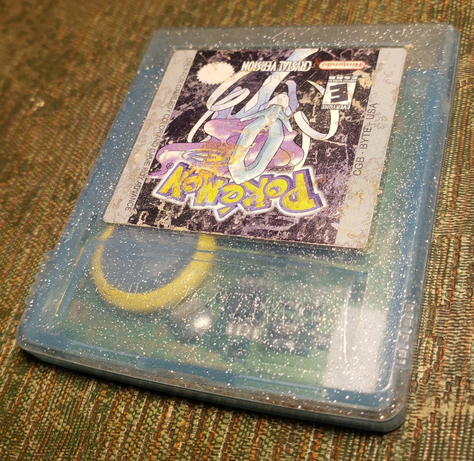 Pokemon: Crystal Version Game Boy Color 2001 AS-IS For Parts/REPAIR CGB-BYTE-USA