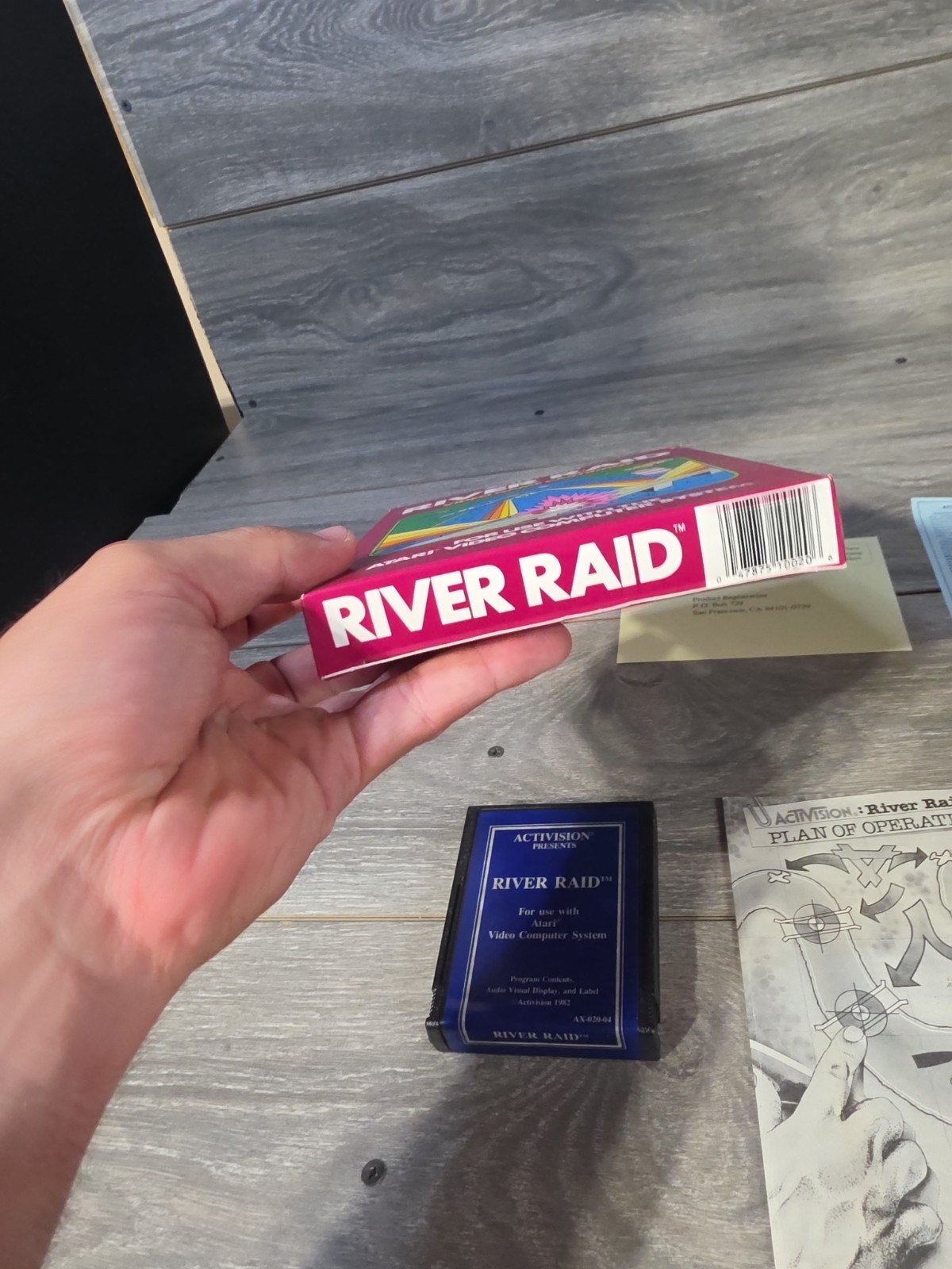 River Raid (Atari 2600) CIB Complete In Box W/ Manuals & Inserts – Tested