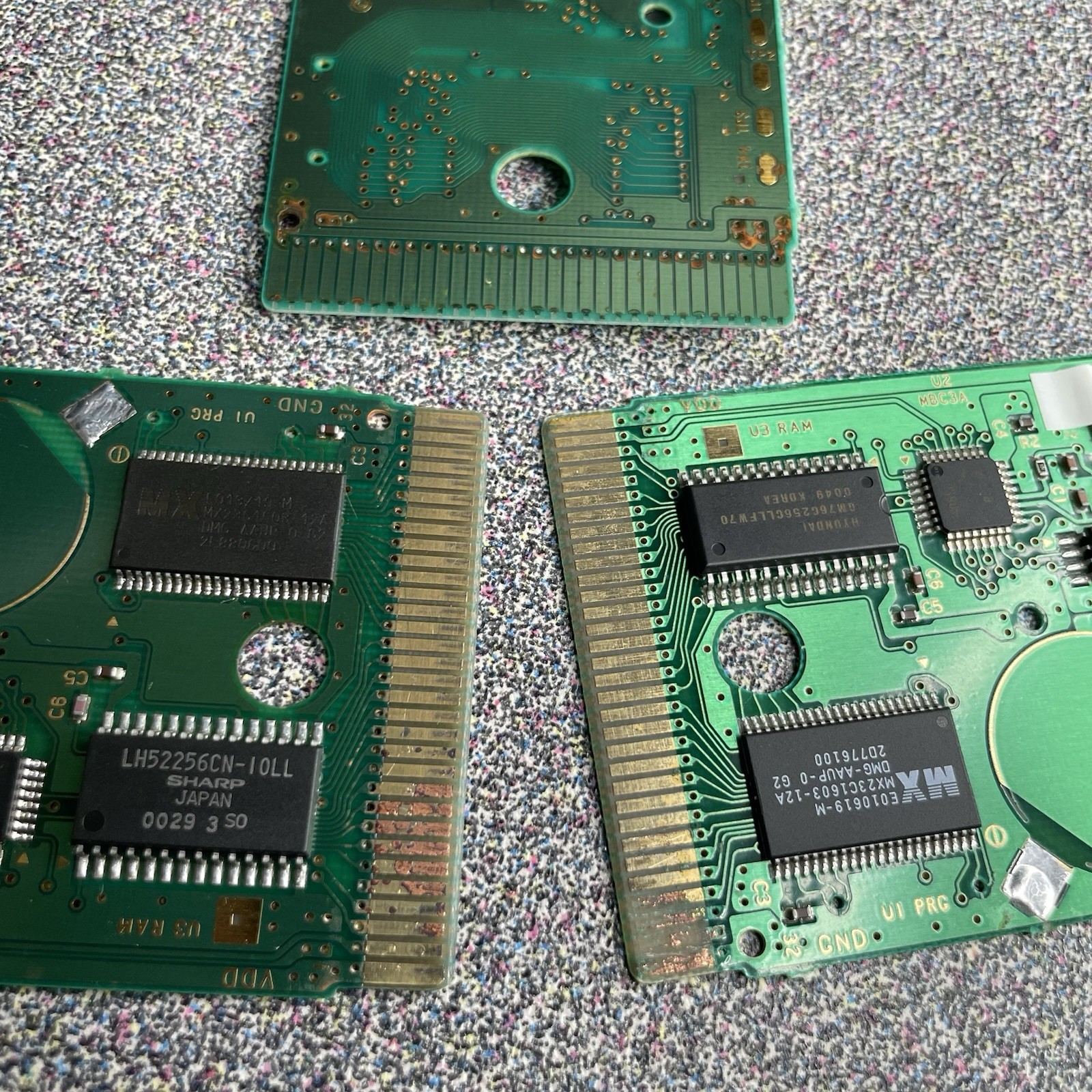 Pokémon Games Red Yellow Gold Nintendo GameBoy Authentic Lot of 6 PARTS/REPAIR