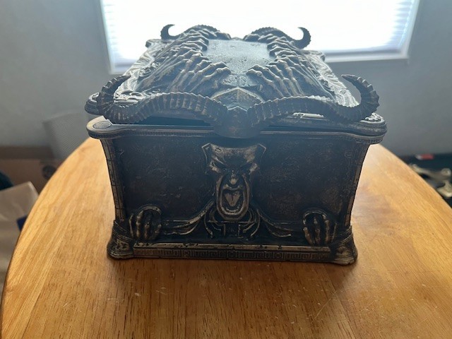 God of War Pandora’s Box (empty) Hidden Panel Inside overall 10x8x6