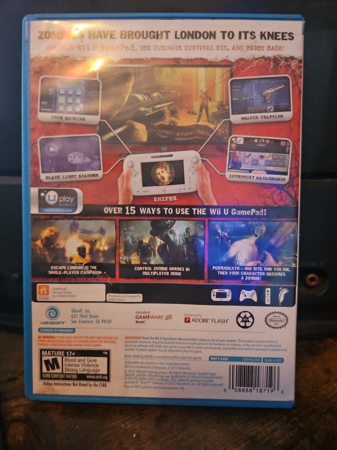 Zombiu ( Case Only)