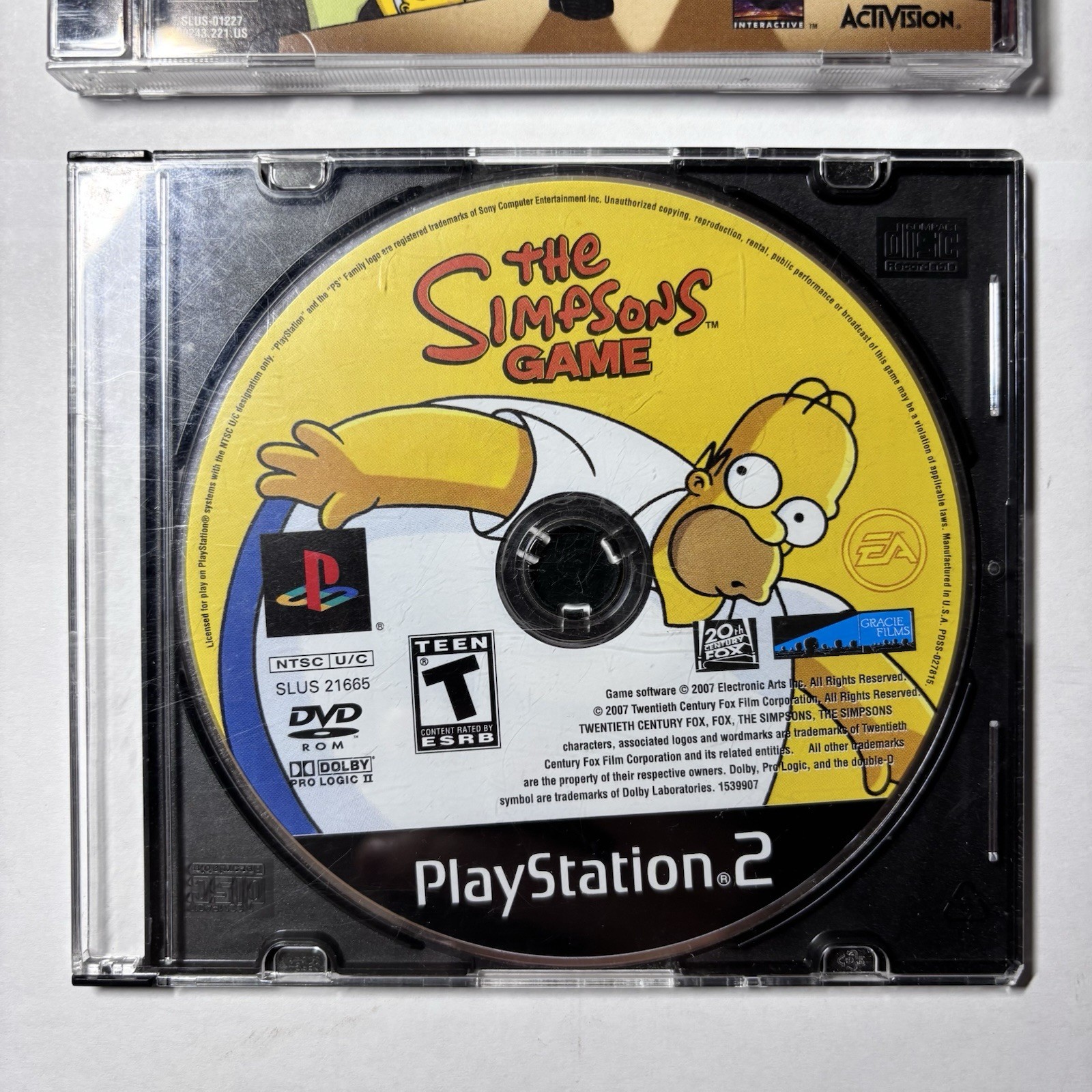 The Simpsons Wrestling PS1 CIB + The Simpsons Game PS2 Tested Working Lot
