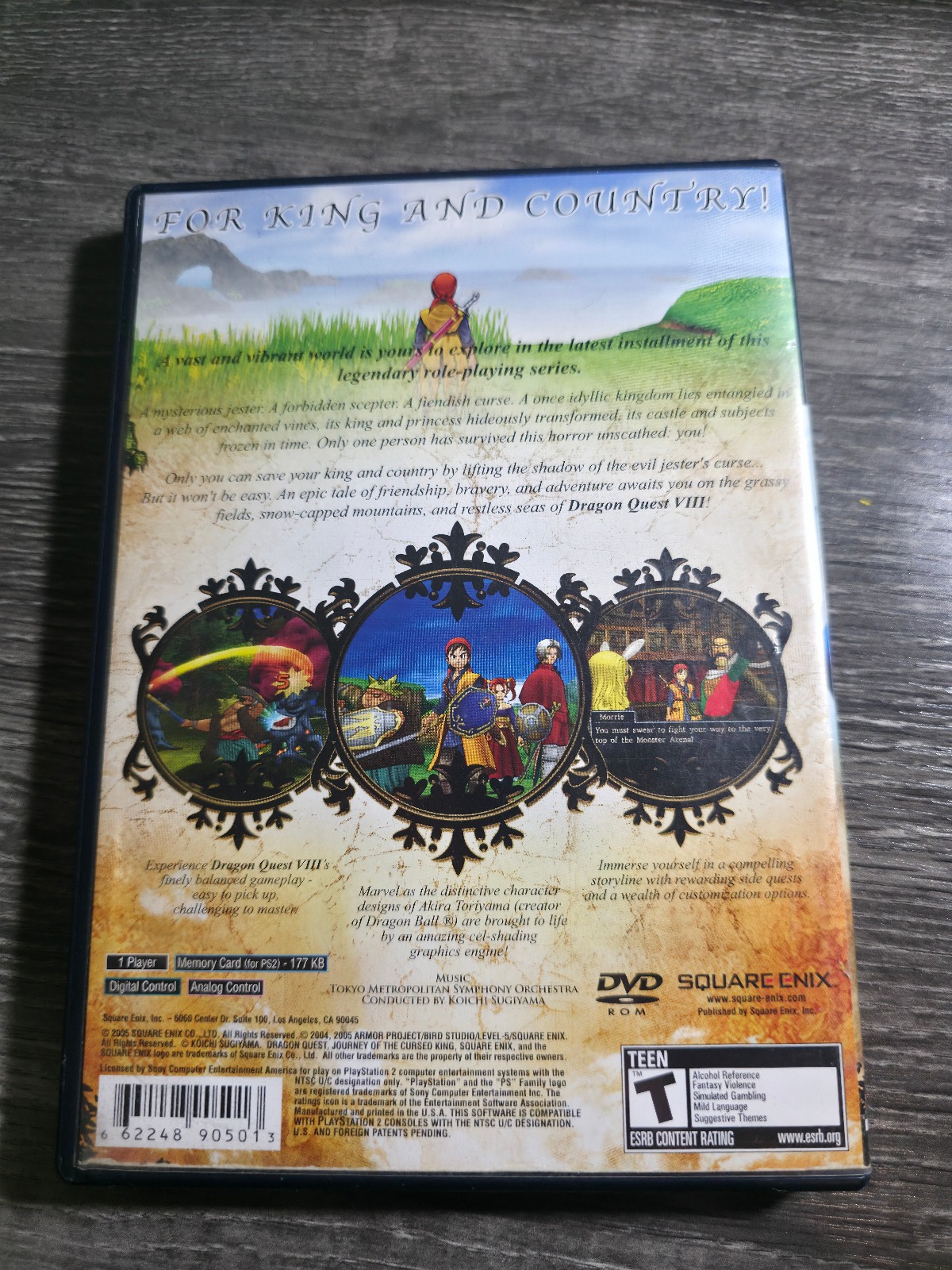 Dragon Quest VIII: Journey of the Cursed King (PlayStation 2) PS2 (Ring Crack)