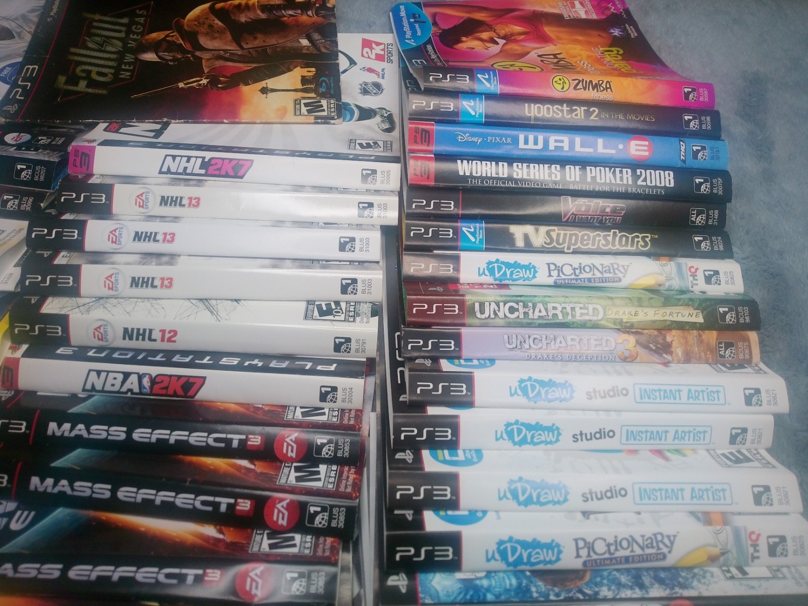 Lot of 89 Playstation 3 Cover Art Inserts – Original/Authentic – Free Shipping!