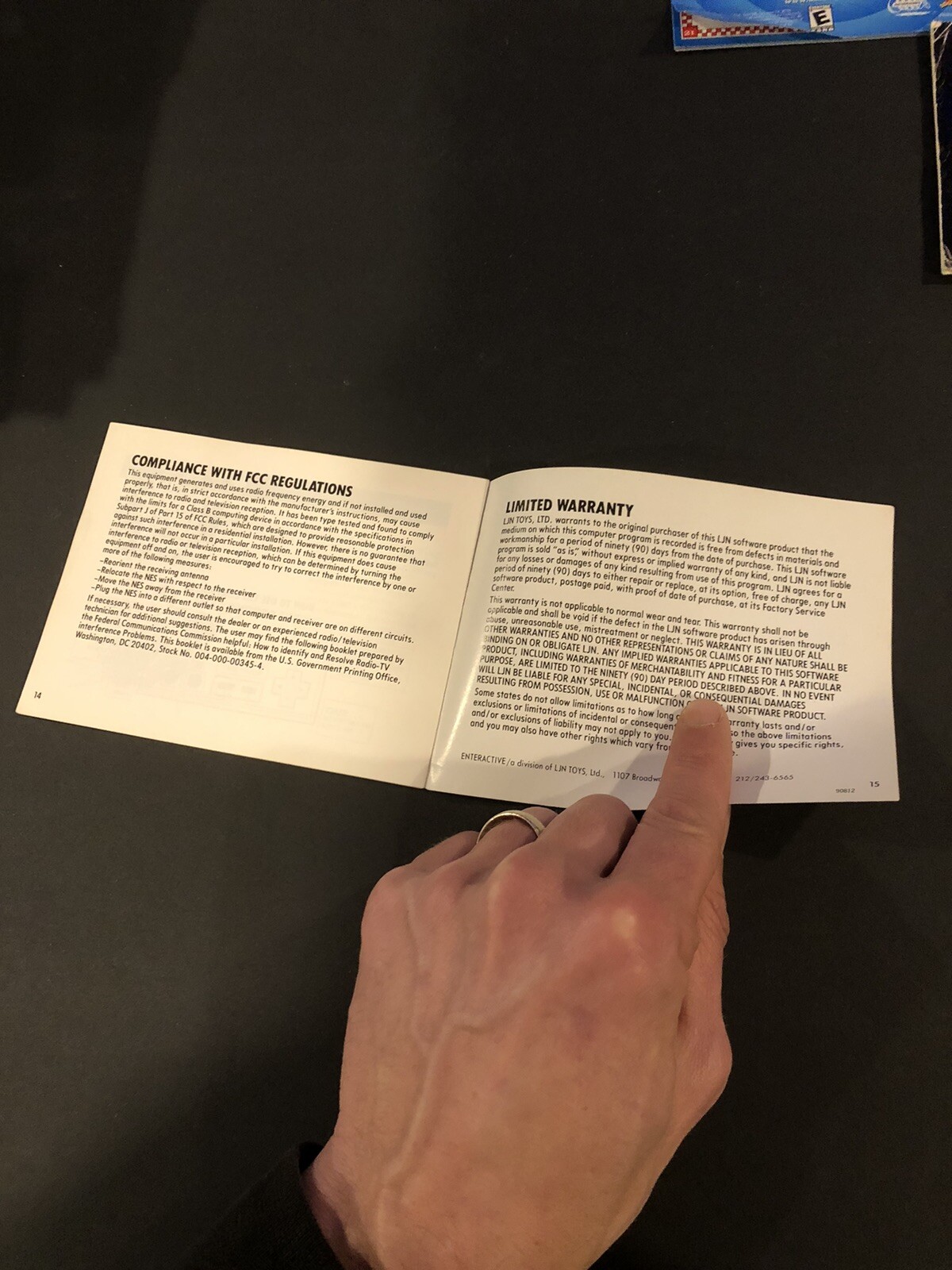 back to the future Nes Manual