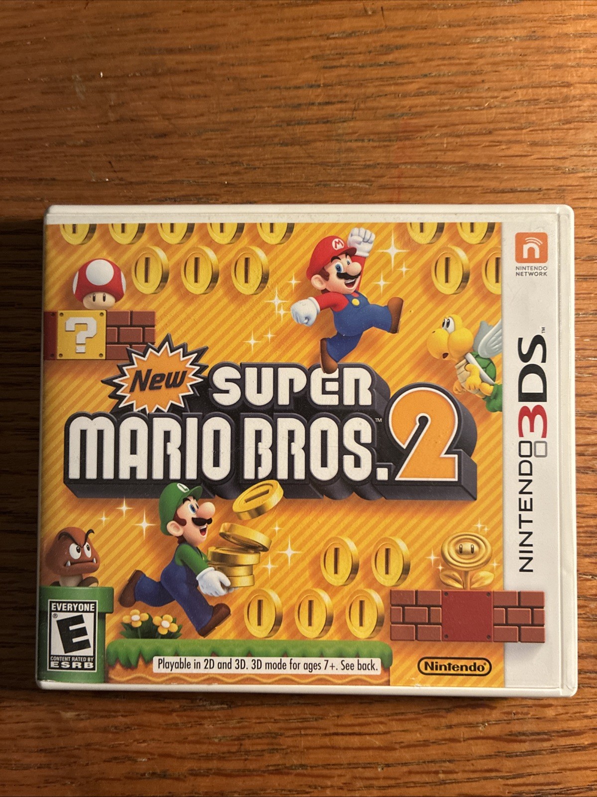 Case and Manual Only NO GAME New Super Mario Bros 2 Nintendo 3DS Authentic