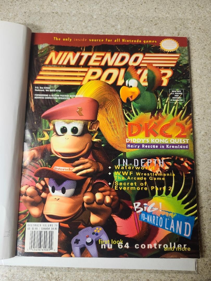 Nintendo Power 79 Donkey Kong Country 2 w/ Cards Wario Land Secret of Evermore