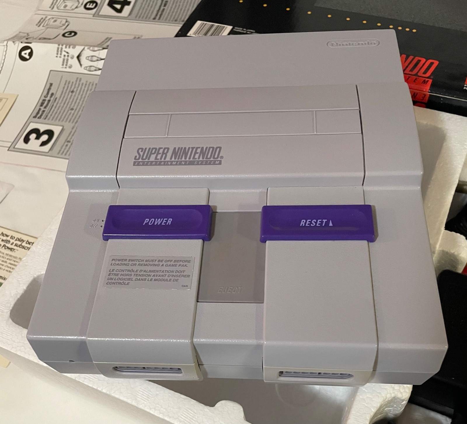 Super Nintendo System CIB Bundle / SuperScope 6 CIB / 68 in 1 SNES Game BrandNew