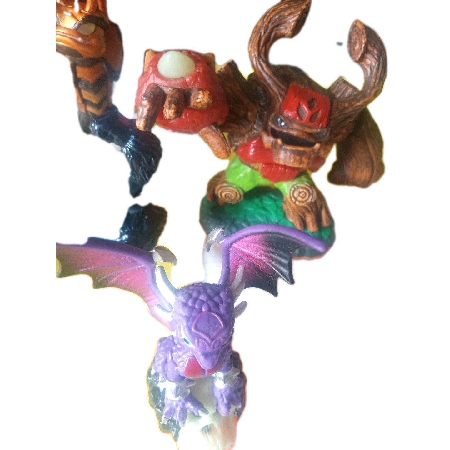 Skylanders 2012 Giants 6 Bundle: (orange base)Spyro, Crusher ,Stump Basher
