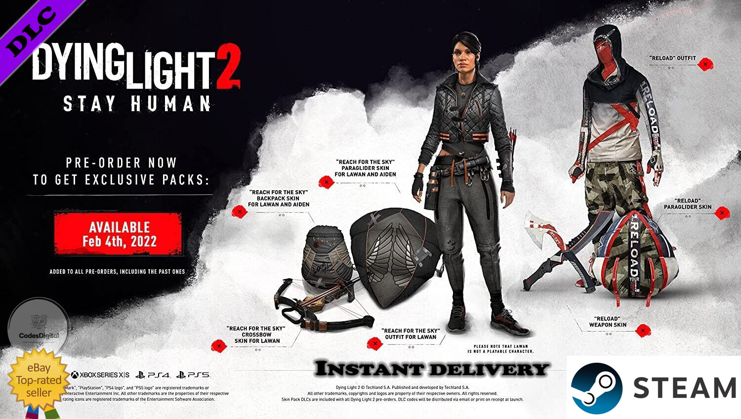 Dying Light 2 – Pre-Order Bonus DLC PC Steam [GLOBAL]