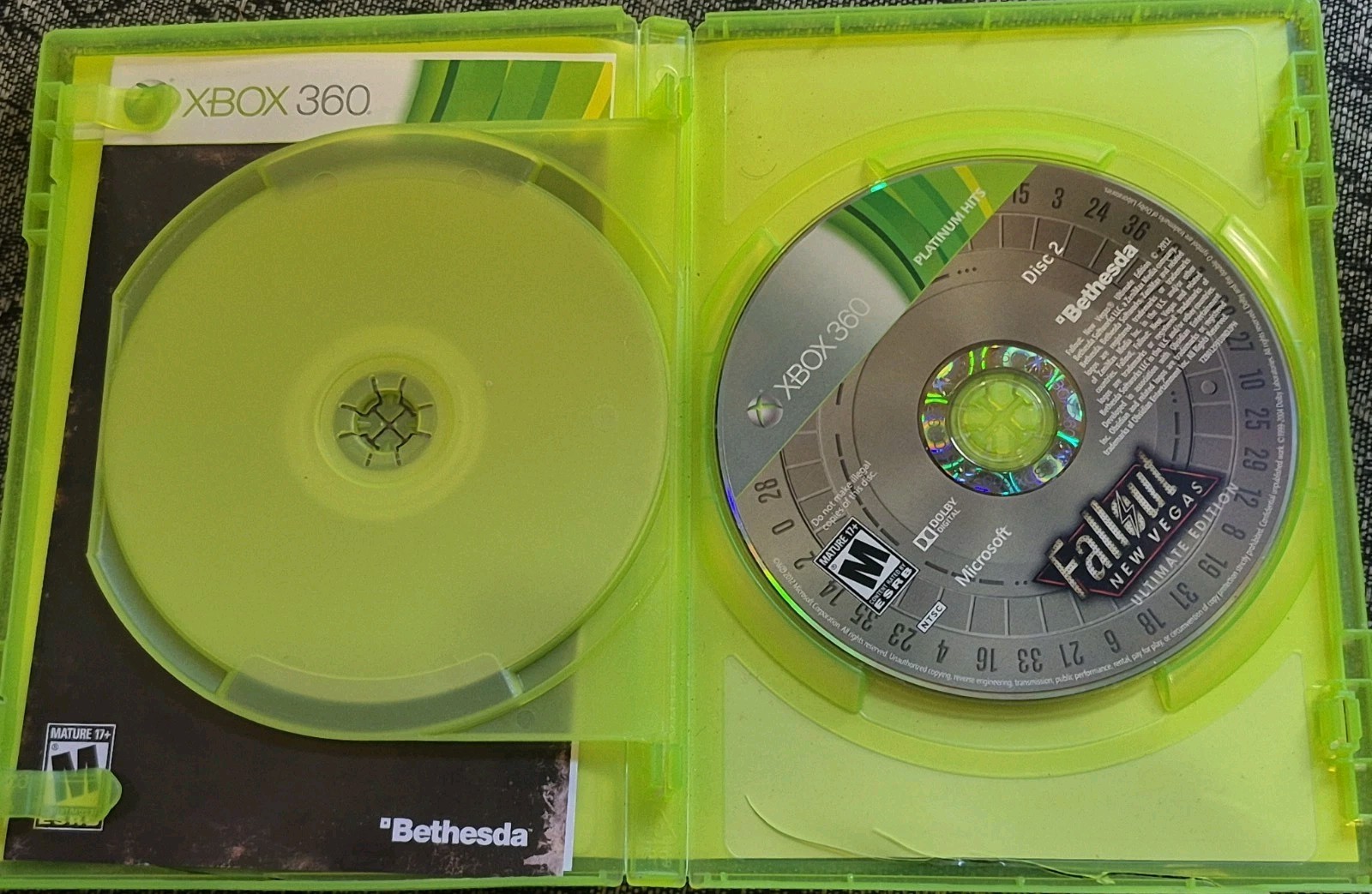 Fallout New Vegas Ultimate Edition- Xbox 360 Platinum Hits, Tested & Plays.