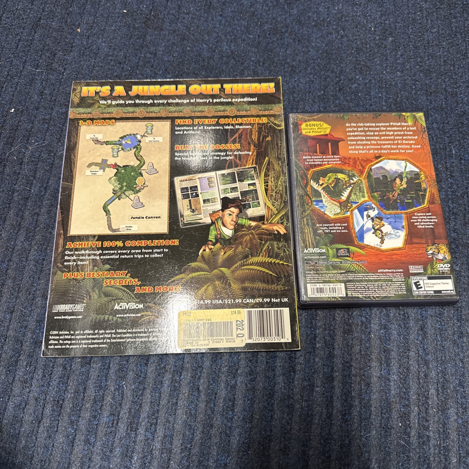 Pitfall: The Lost Expedition PlayStation 2 CIB With Brady Strat Guide.