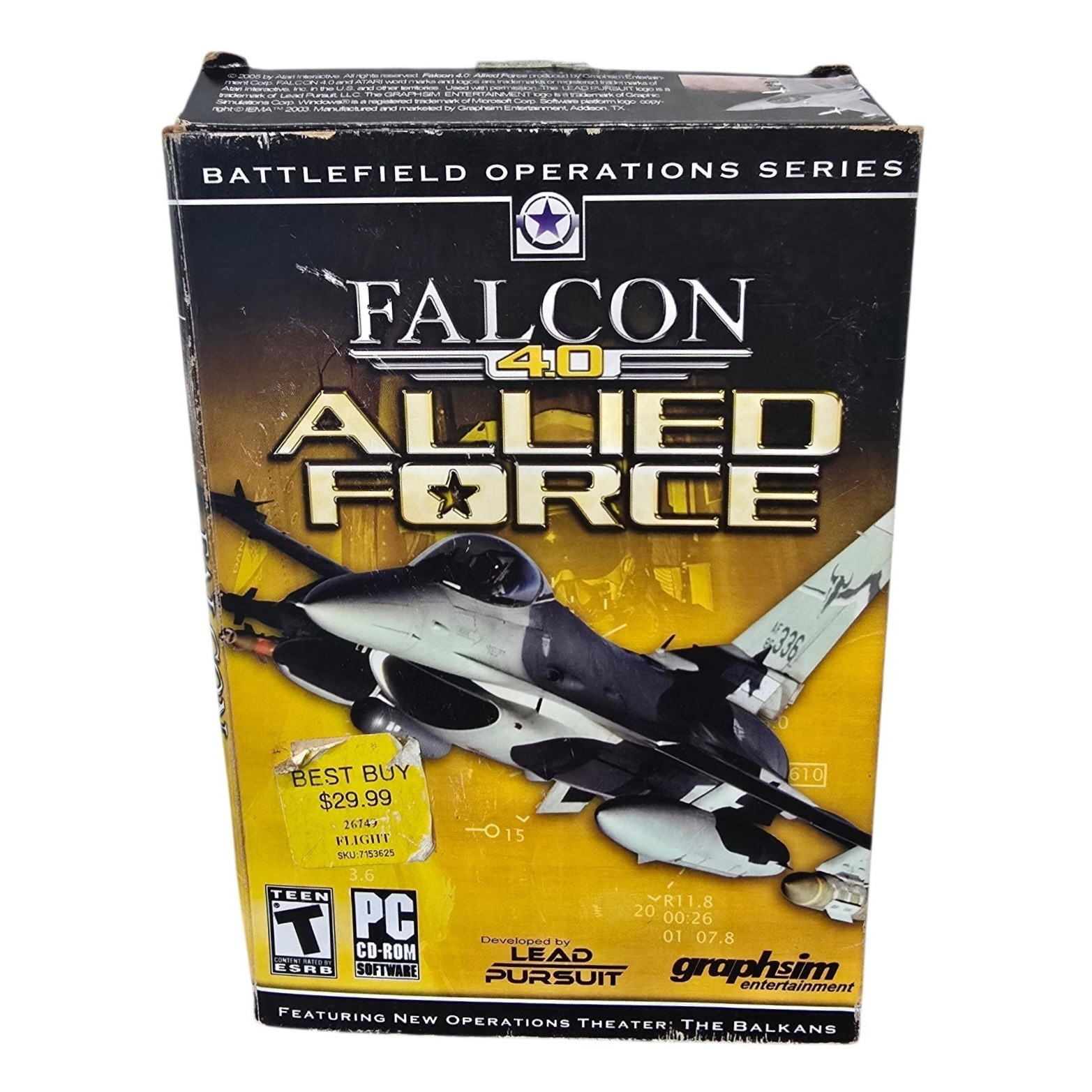 Falcon 4.0 Allied Force Battlefield Series Combat Flight Simulator PC Game