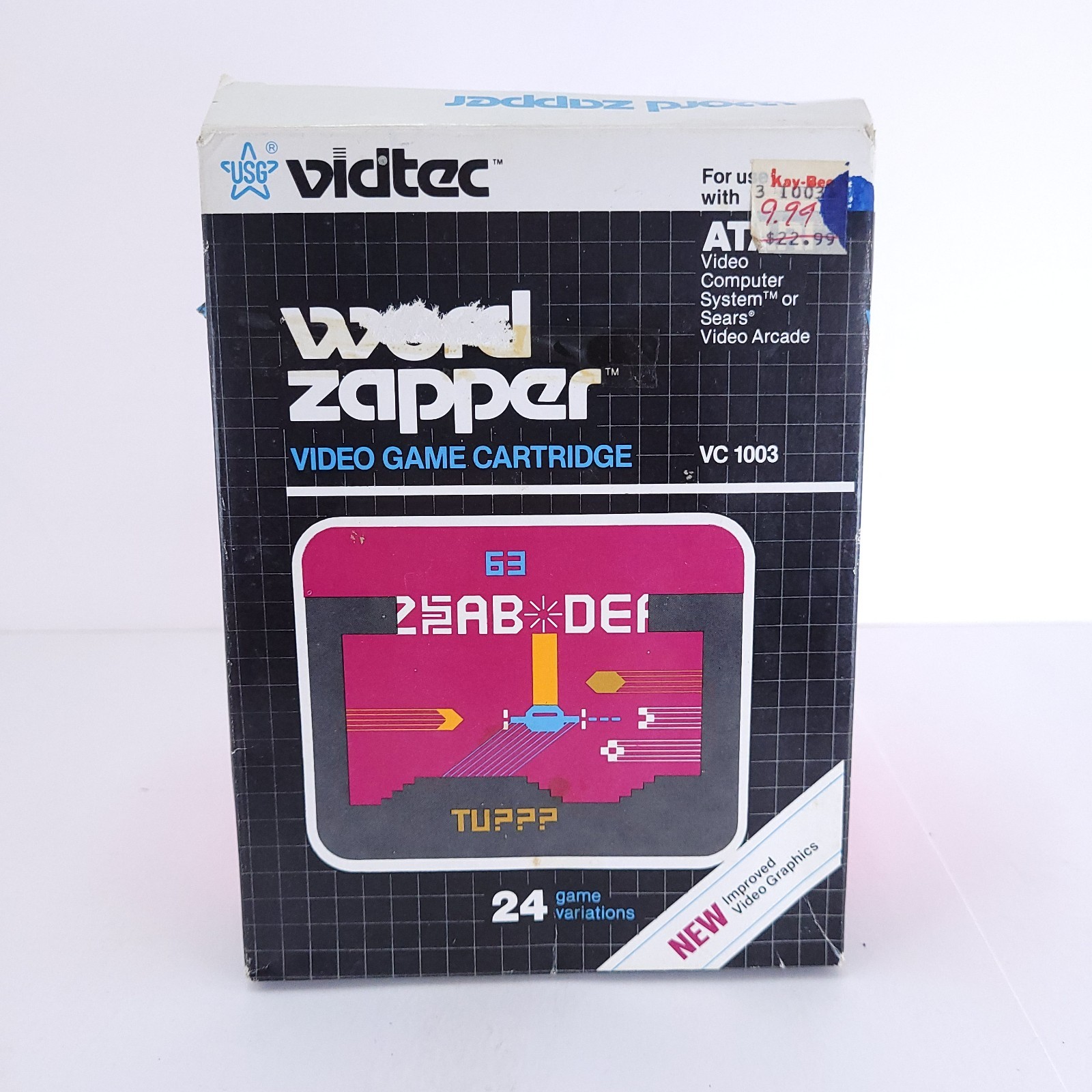 Word Zapper Atari 2600 w/Box + Manual