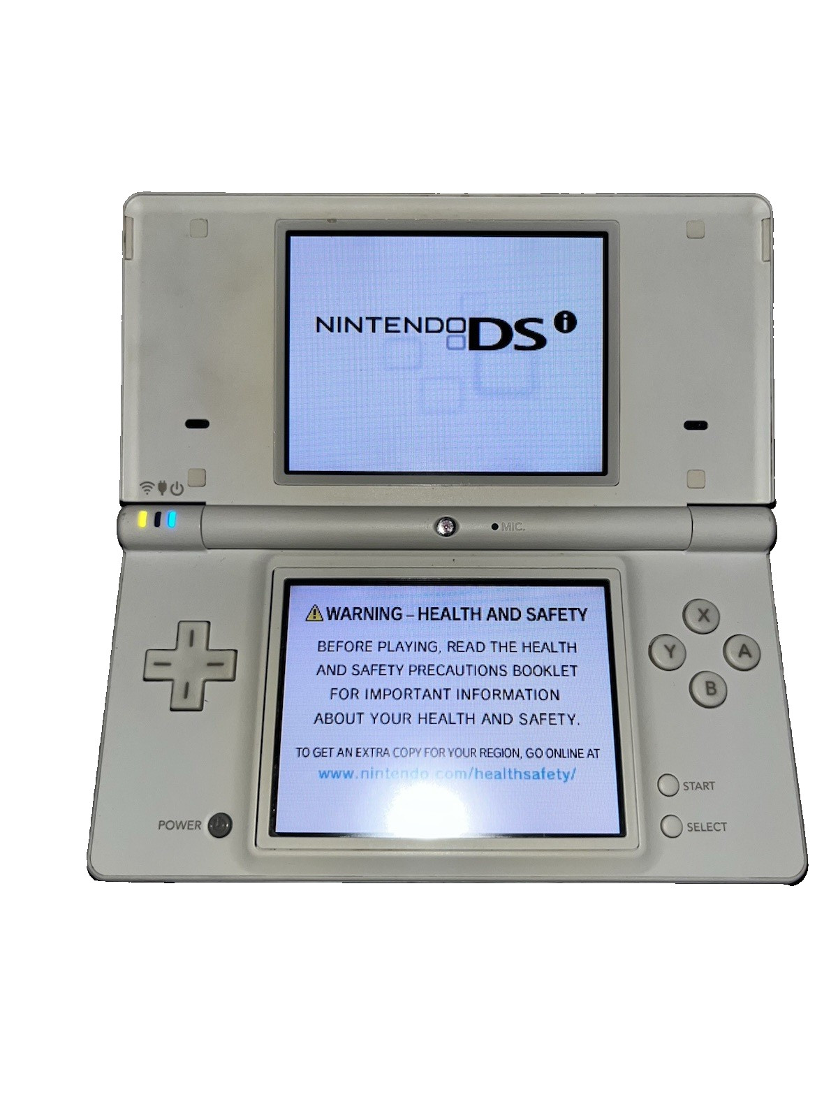 Nintendo DSi Handheld Game Console + Charger & Stylus White tested