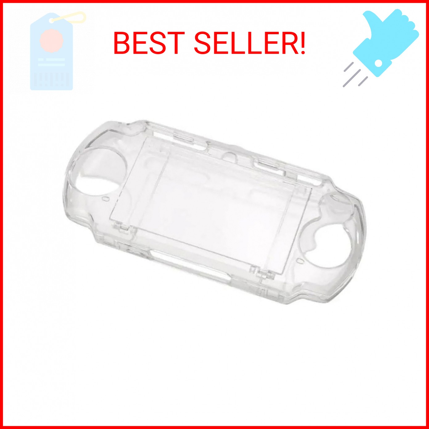KlsyChry Transparent Hard Shell Case Cover Compatible with PSP 2000/3000, Replac