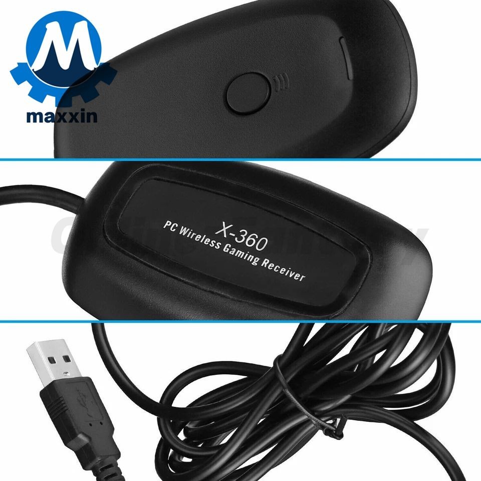 For Microsoft Xbox 360 Wireless Controller USB Game Receiver Adapter PC Windows