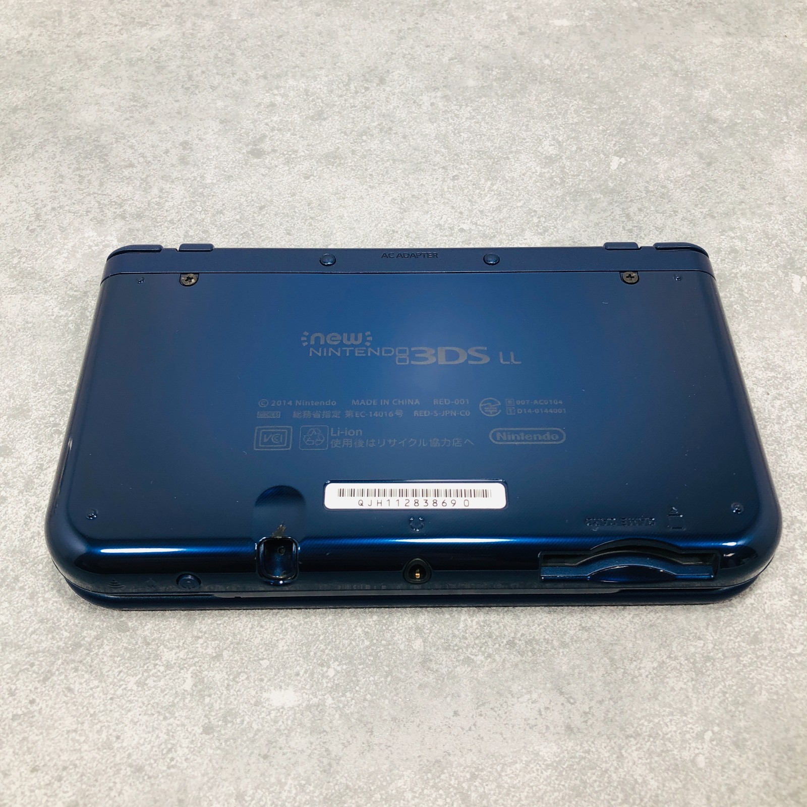 [EX+5] New Nintendo 3DS LL XL Metallic Blue console Japan Tested NTSC-J 06-109