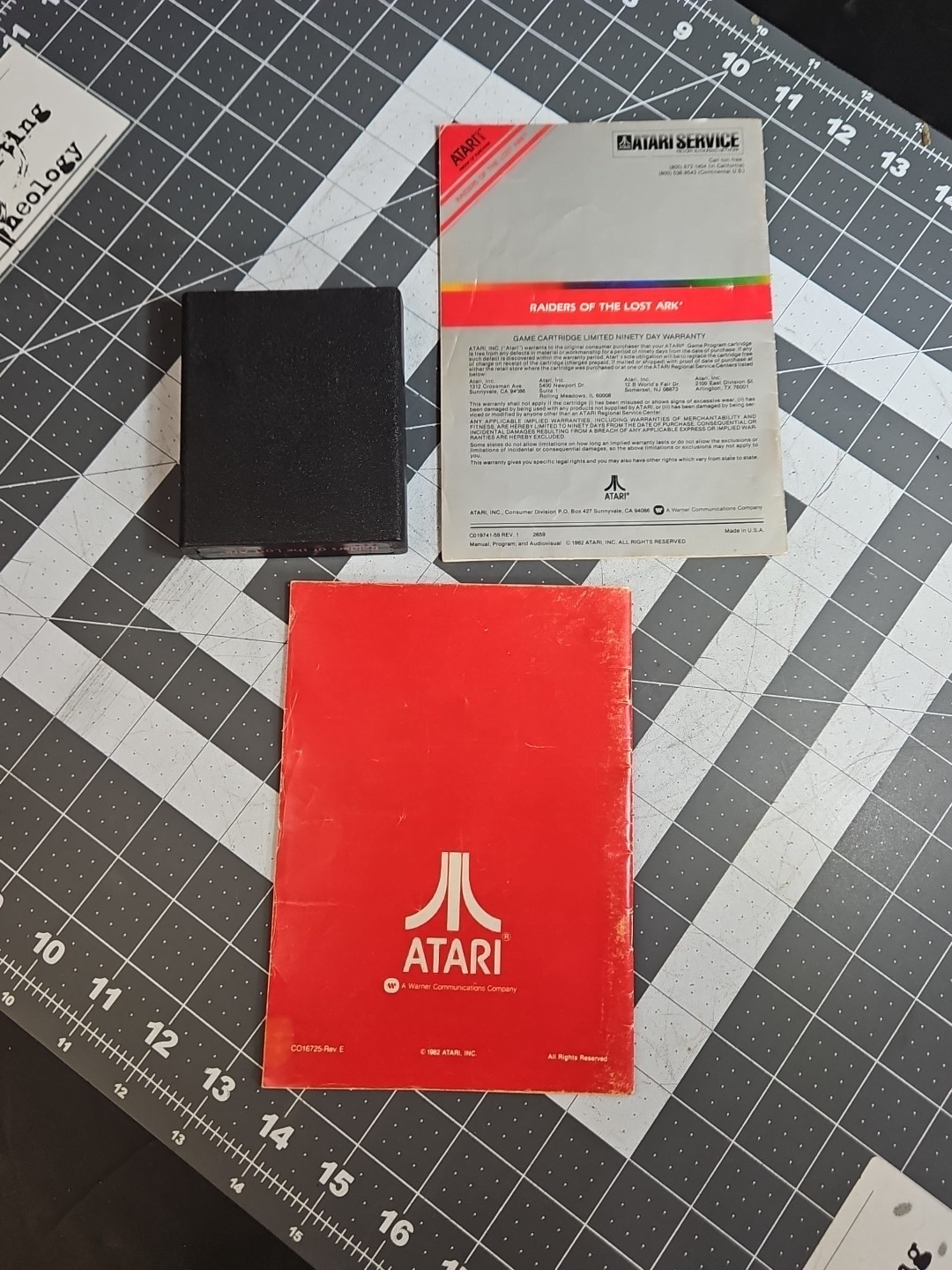 Raiders of the Lost Ark (Atari 2600, 1982) Indiana Jones Manual Catalog GUC E5