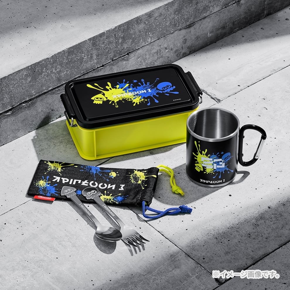 Nintendo Splatoon 3 Cutlery Set Spoon Fork w/ Pouch 5.9in Japan