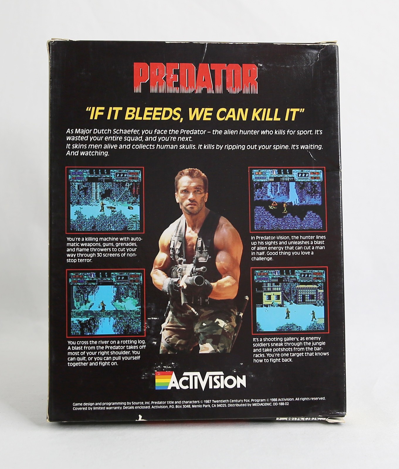 1987 Predator ActiVision CIB C64 Big Box PC RARE
