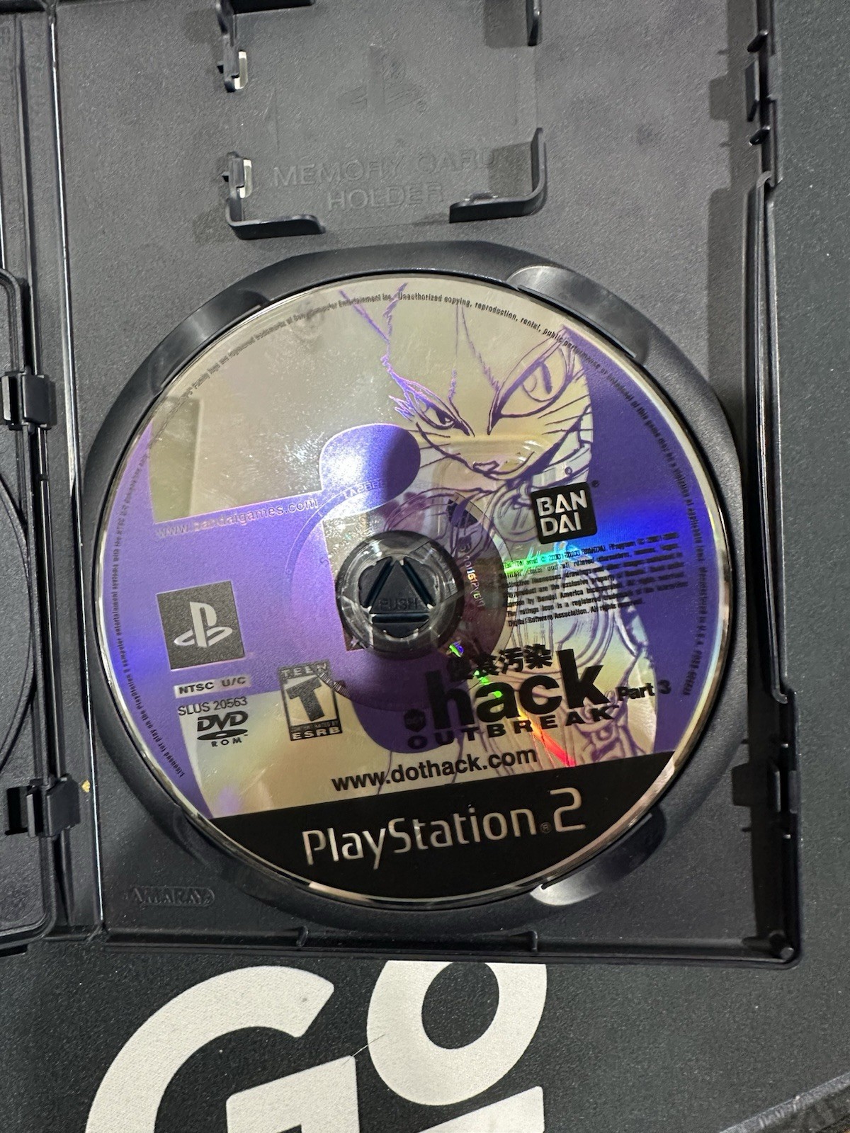 Bandai .hack Outbreak Part 3 PS2 NTSC-U/C T-Teen RPG Anime Manual Included