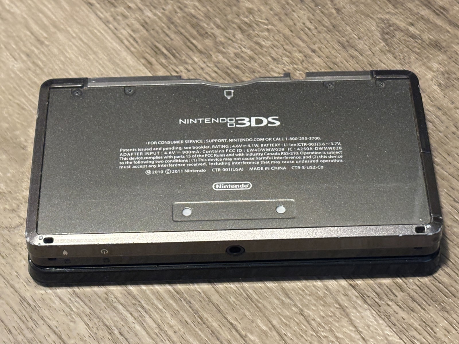 Nintendo 3DS Cosmo Black Handheld Console System Authentic Tested
